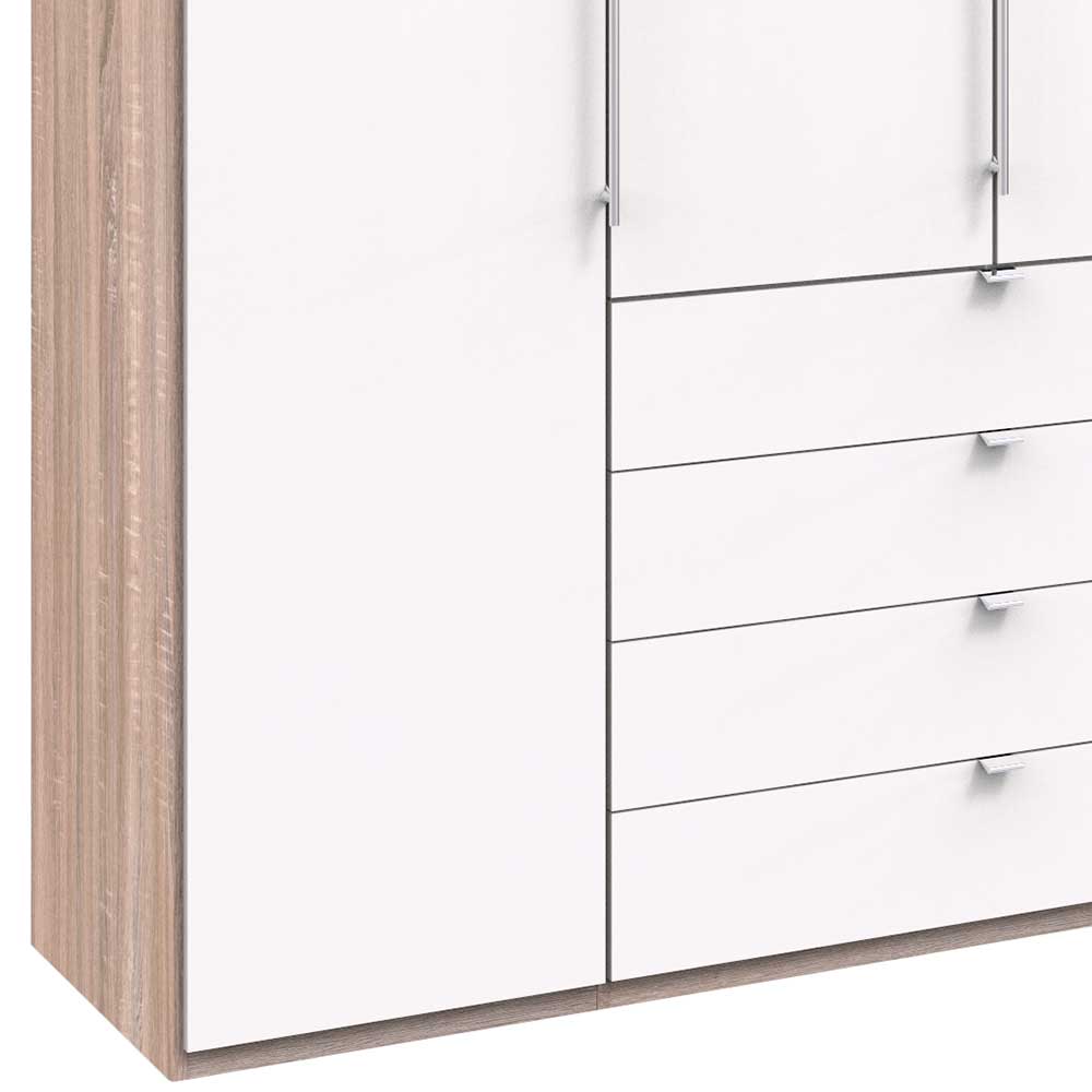 Kombi Kleiderschrank mit Schubkästen und Falttüren - Vaclyn