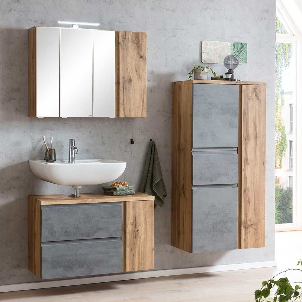 Badmöbel Waschplatz & Schrank - Mia (dreiteilig)