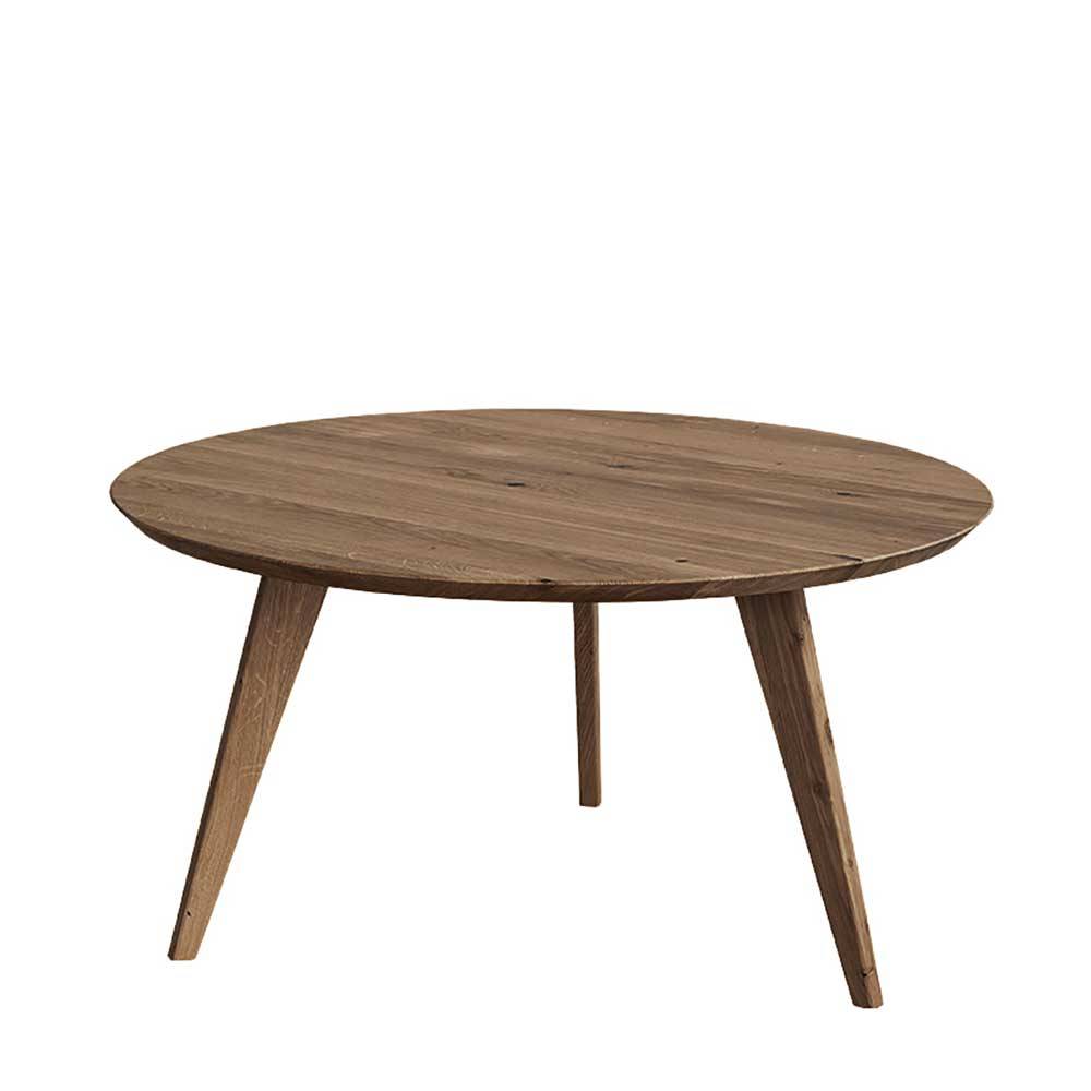 Retro Sofatisch aus Eiche in Braun geölt - Ceolata