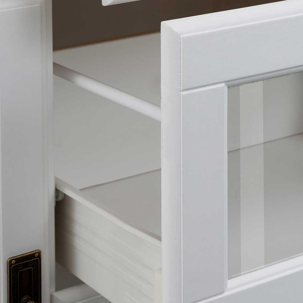 Moderner Buffetschrank in Weiß & Honig - Brasivon
