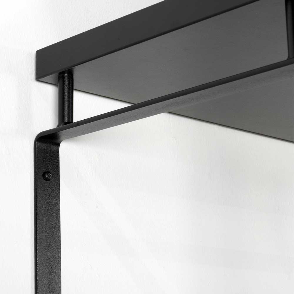70cm breite Garderobe in Schwarz - Satroni I