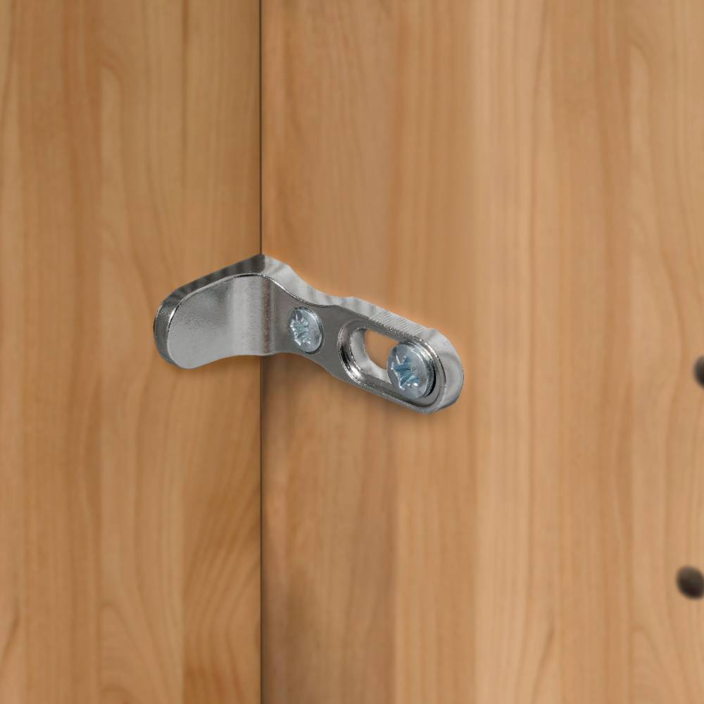 5-türiger Schlafzimmer-Schrank in Eiche Bianco - Yanicas