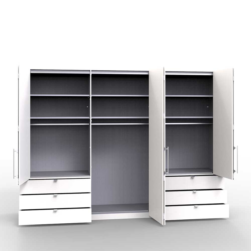 Komplett Schlafzimmer in Creme & Braun - Nasses (vierteilig)