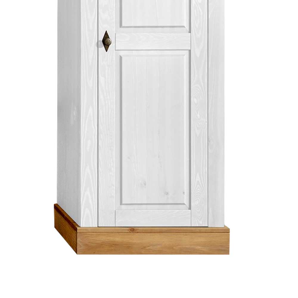 Seitenschrank Sibiuta in Weiß Kiefer massiv