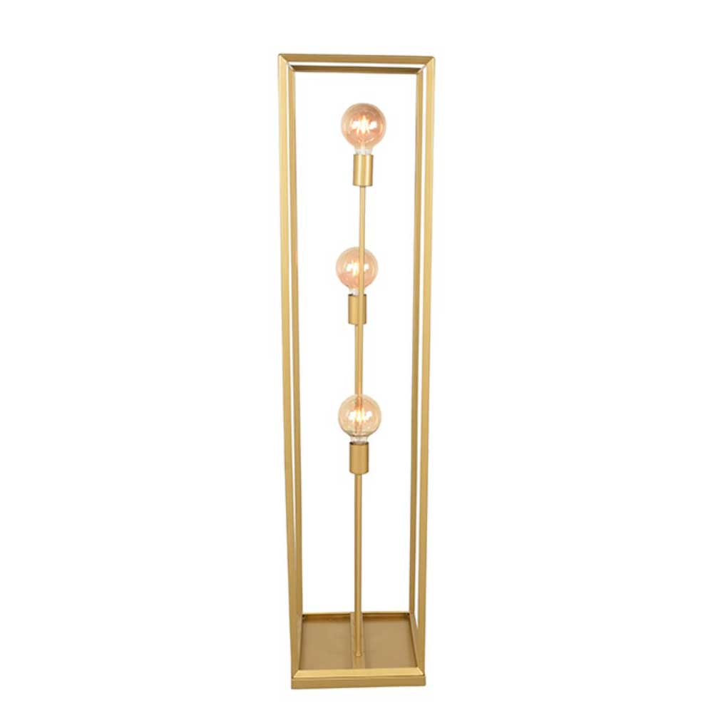 3-flammige Stehleuchte in Gold - Gannices