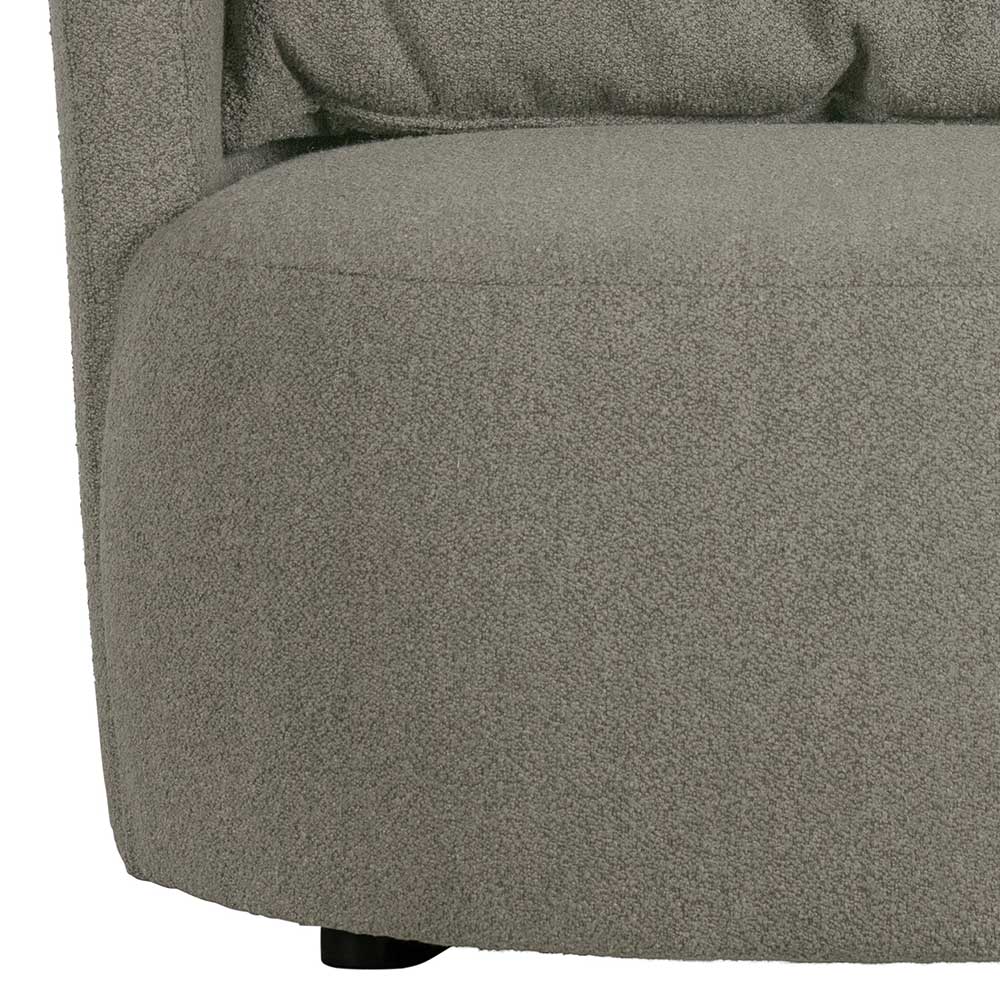 Wohnzimmer Sessel in hellem Grau Buklee - Highlamp