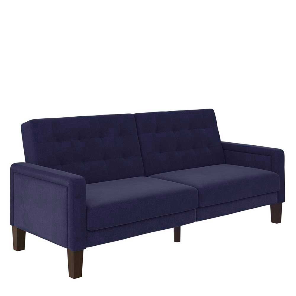 Klappcouch in Dunkelblau und Braun - Cablus