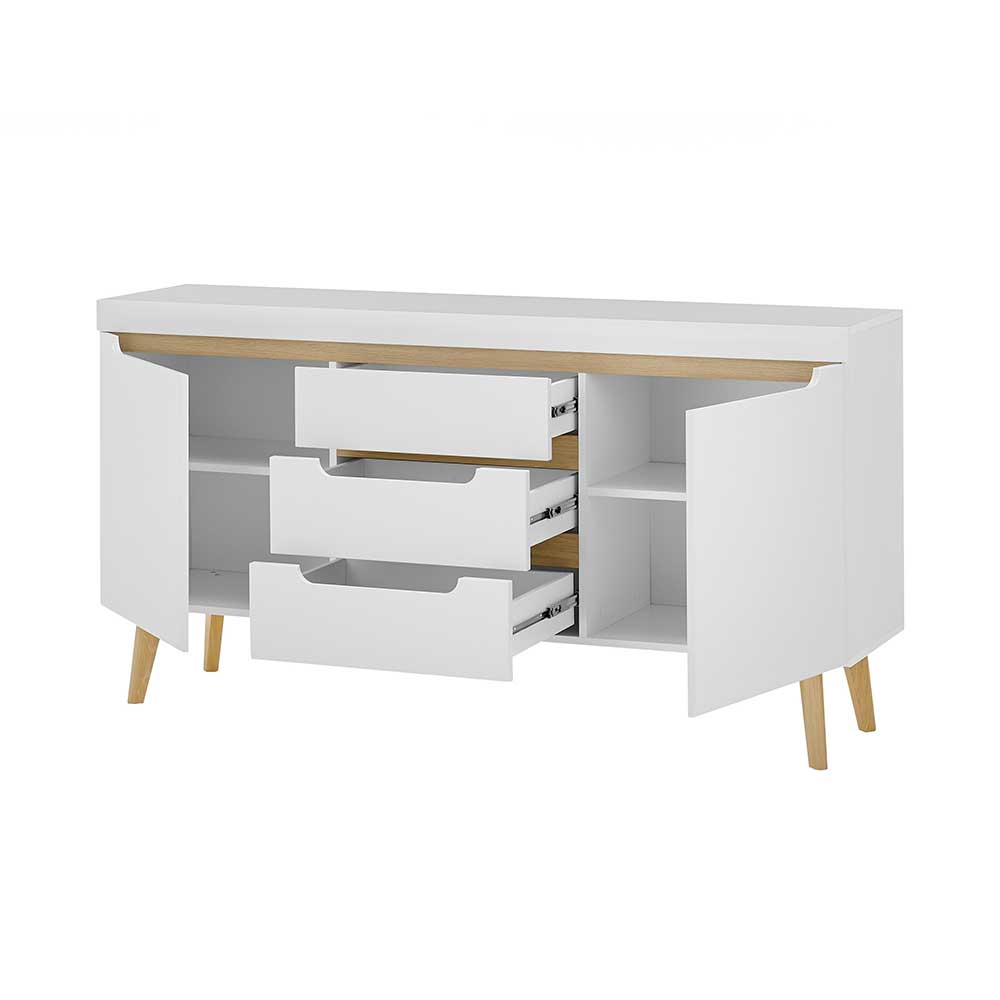 Sideboard mit drei Schubladen und zwei Türen - Ginko