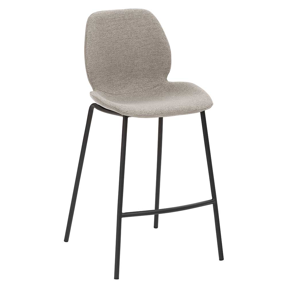 Bar Stuhl in Grau & Schwarz - Cressedia