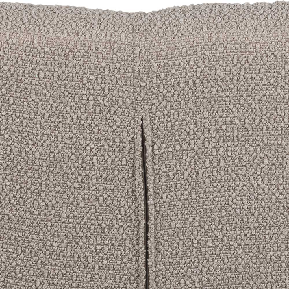 Rückenlehne Boucle Stoff Beige mit vertikaler Naht des Sessels – Cochon