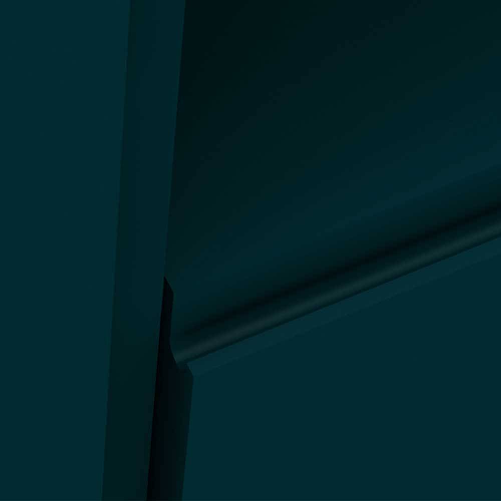 100x58x50 TV Eckschrank in Petrol & Gold - Cross