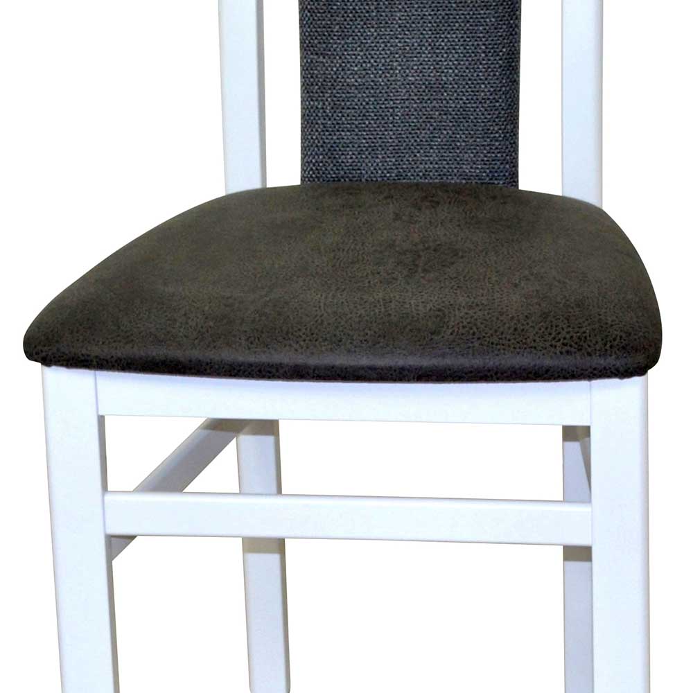 Stühle in Weiß & Anthrazit - Futriva (2er Set)