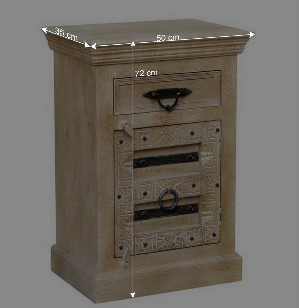 50x72x35 Kommode im Shabby Chic Design - Abid