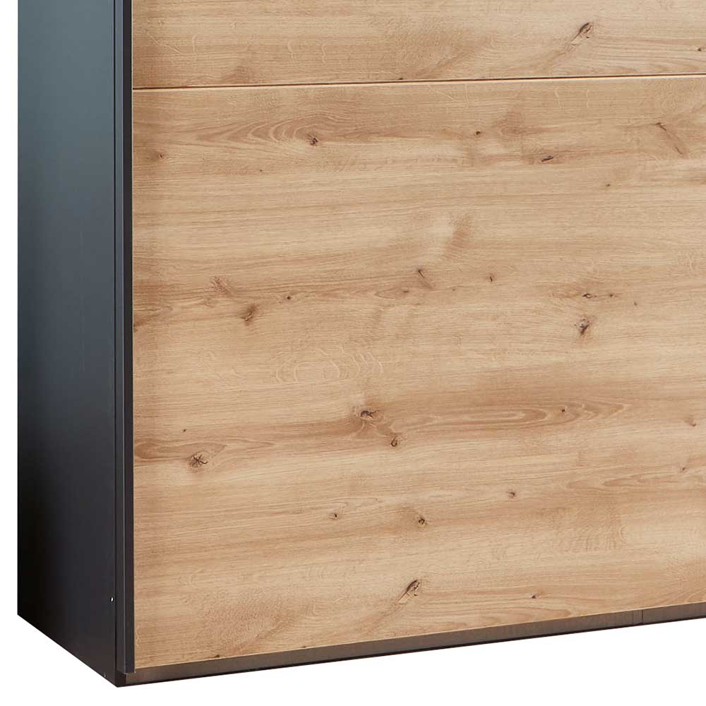 2-türiger Schwebetürenschrank mit Spiegel - Checky