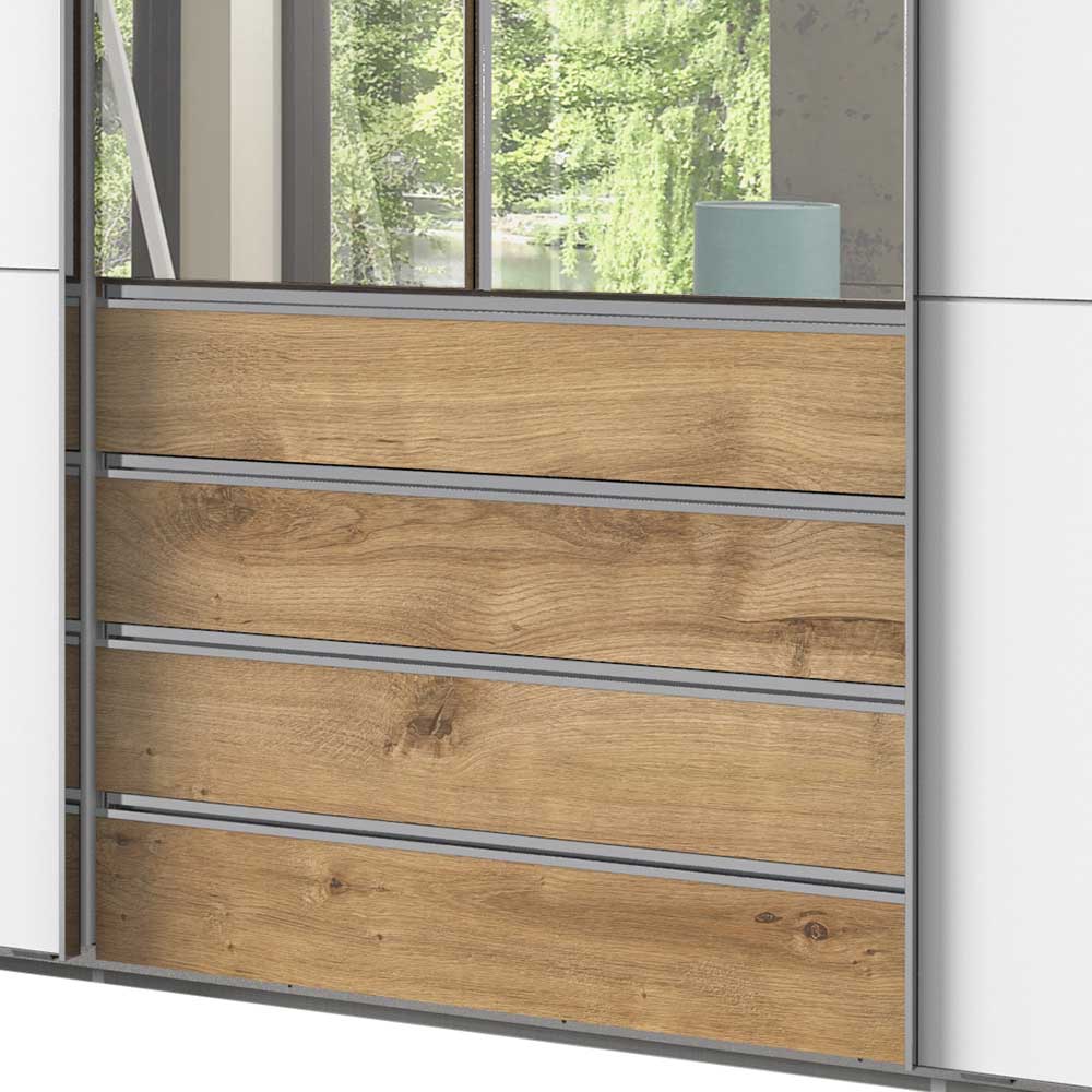 4-türiger Schlafzimmerschrank mit vier Schubladen - Stufania