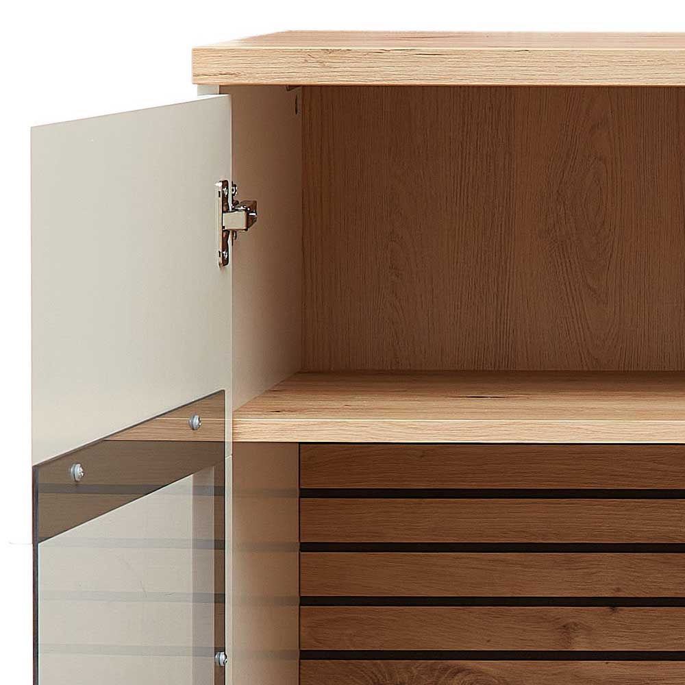 Highboard mit Glaseinsätzen 2-türig - Niam