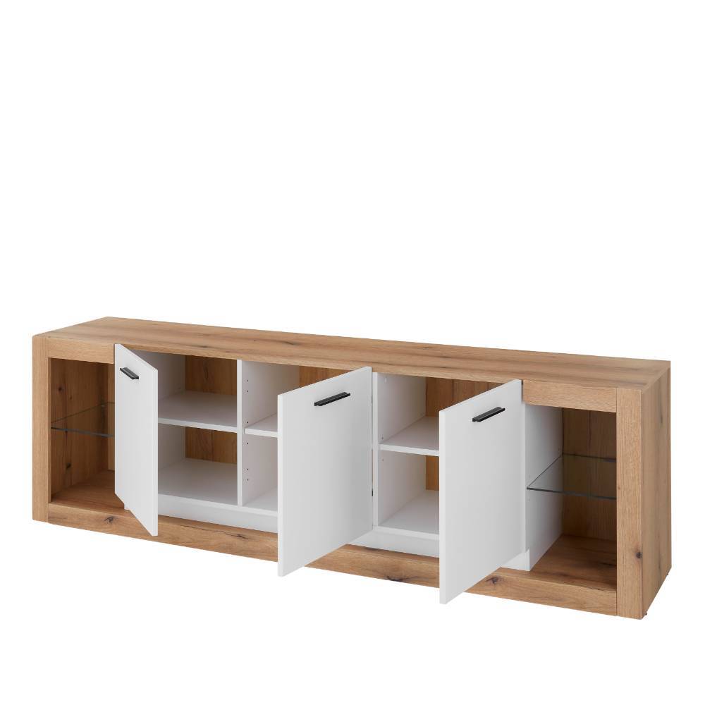 Design TV-Lowboard mit vier offenen Fächern - Adejano