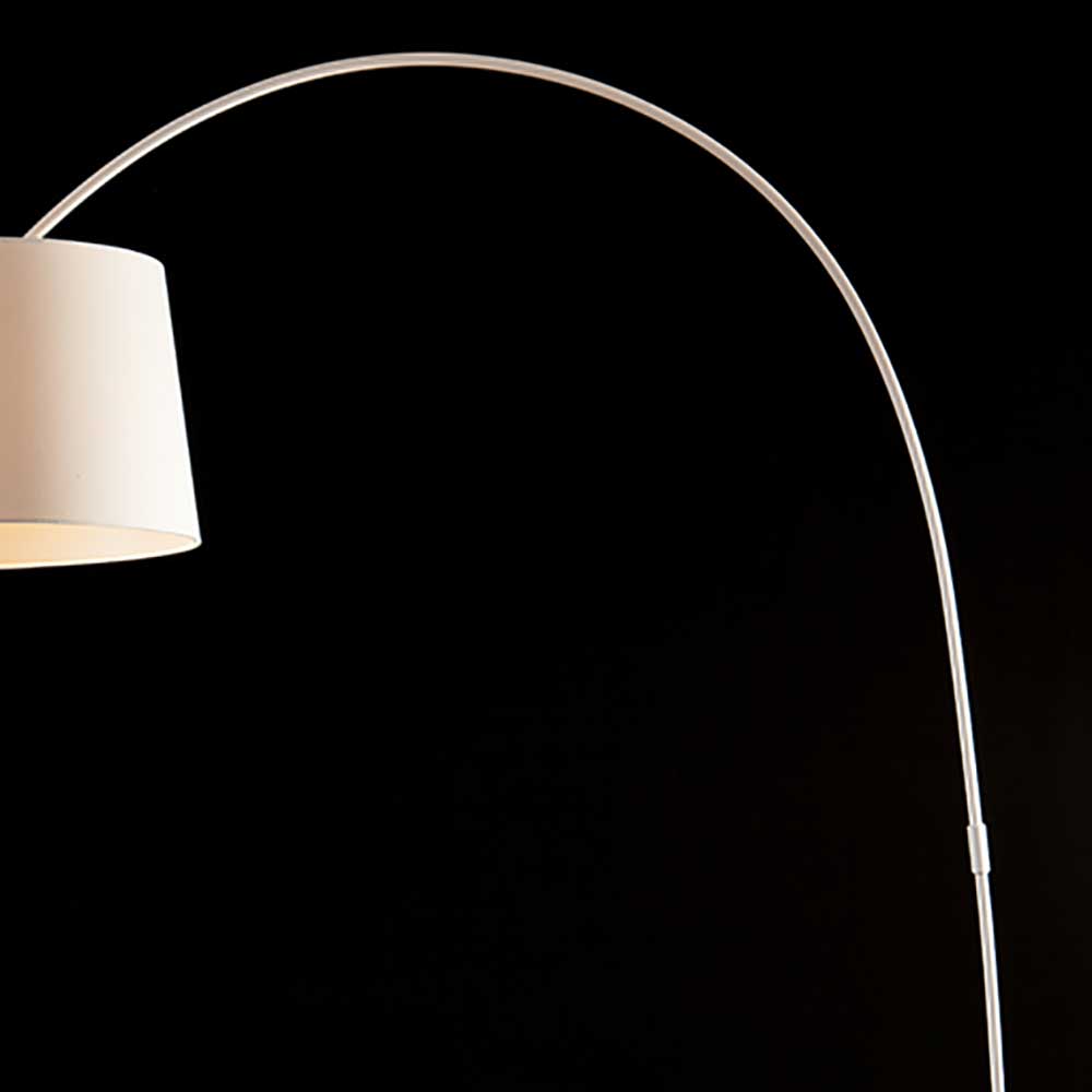 40x205x135 Bogen Stehlampe mit Stoffschirm - Zyanavo