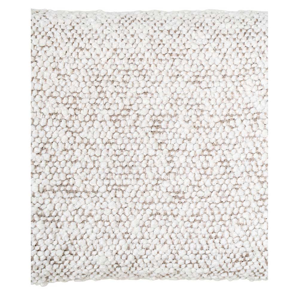 Boucle Polsterstuhl in Cremeweiß - Jalina (2er Set)