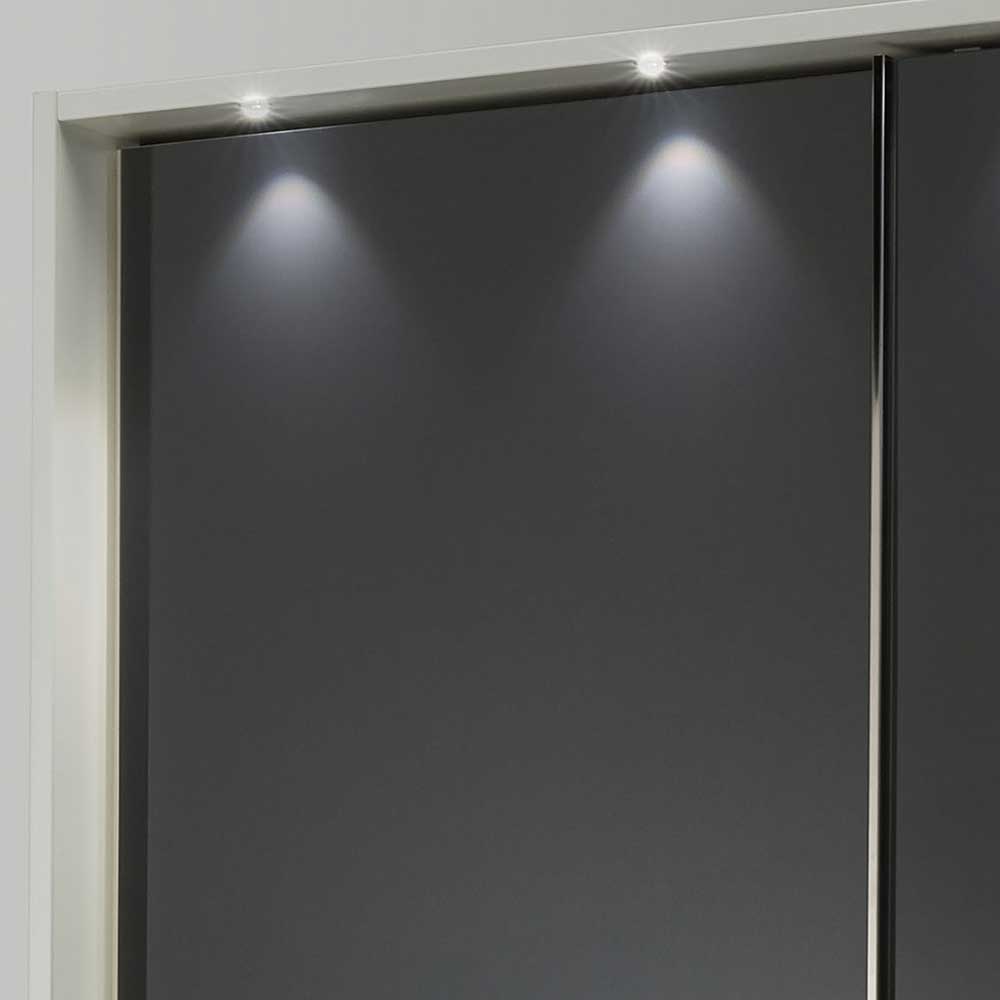 Glas Schwebetüren Schrank mit 6 Schubladen - Apolon