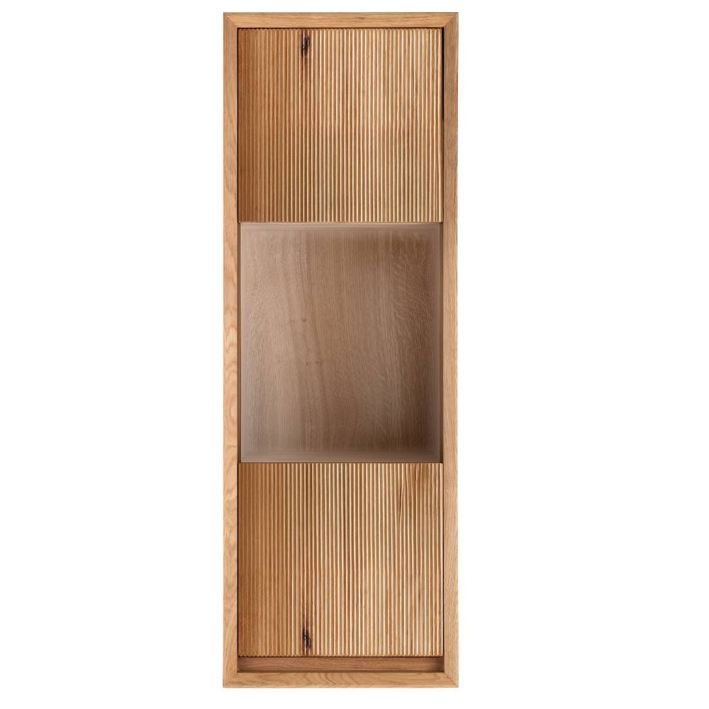 Hängevitrine aus Wildeiche Massivholz - Fredellia