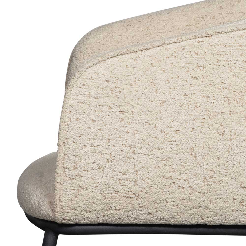 Esstisch Sessel in Beigegrau Boucle - Ayfina
