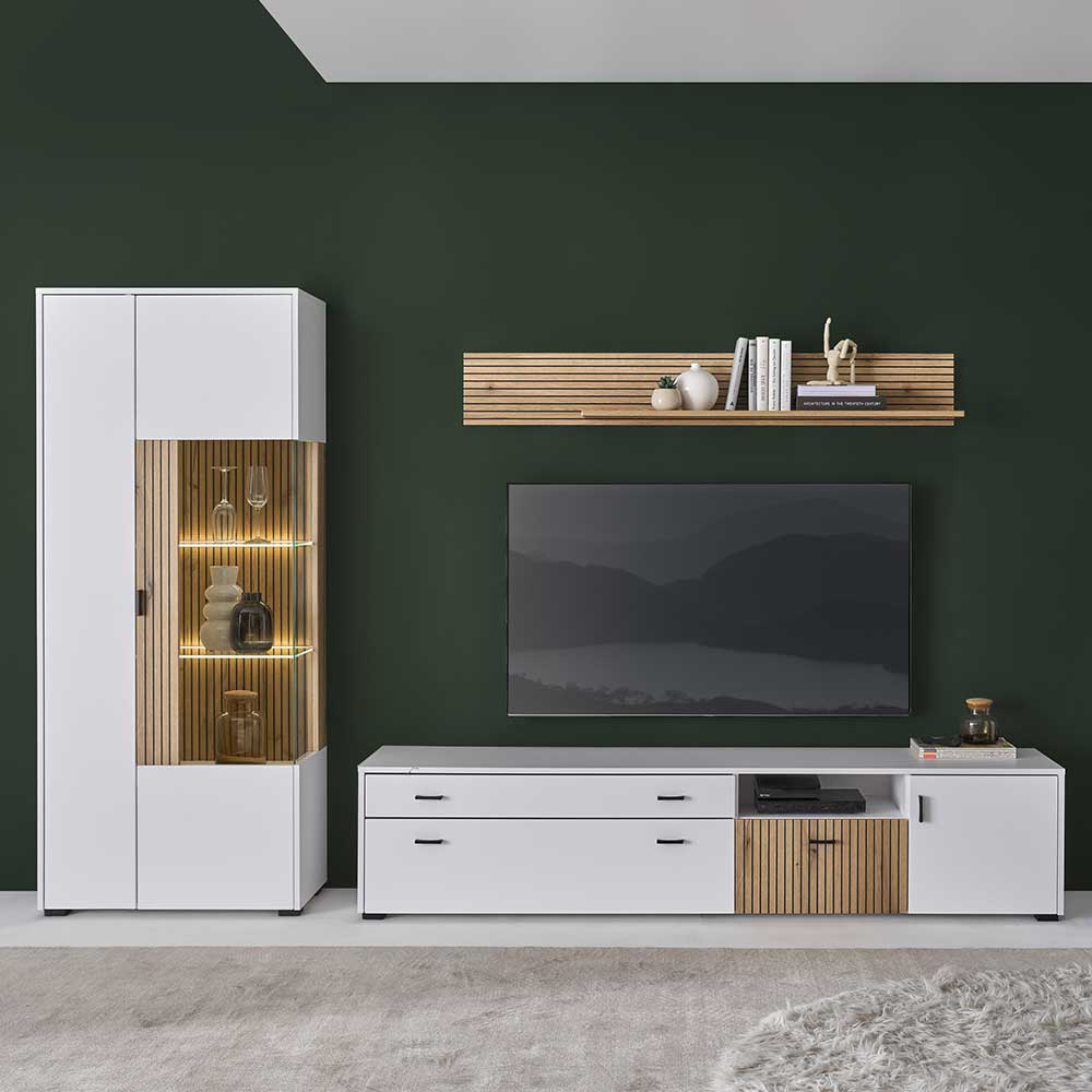 TV-Wohnwand-Möbelset modern - Nenaloro (dreiteilig)