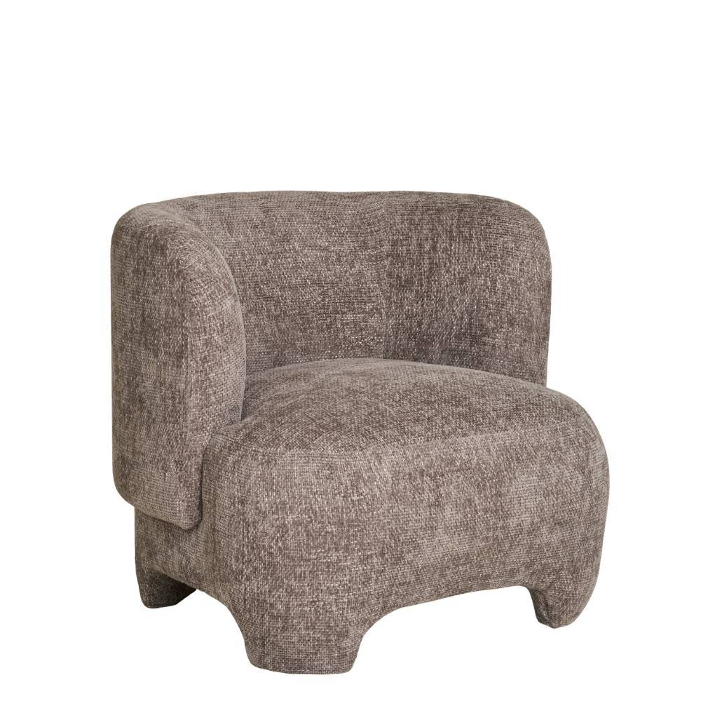 Design Loungesessel in Hellbraun - Sebetino