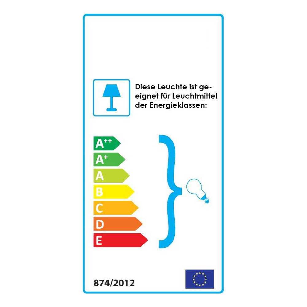 Energieeffizienzlabel für Leuchtmittel der Bogenlampe mit Energieklassen A++ bis E – Petropa