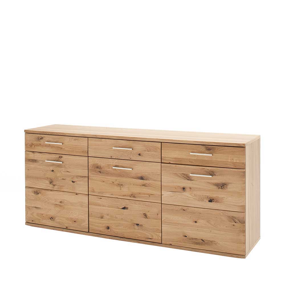 Echtholz Sideboard in Eiche Bianco - Crokas
