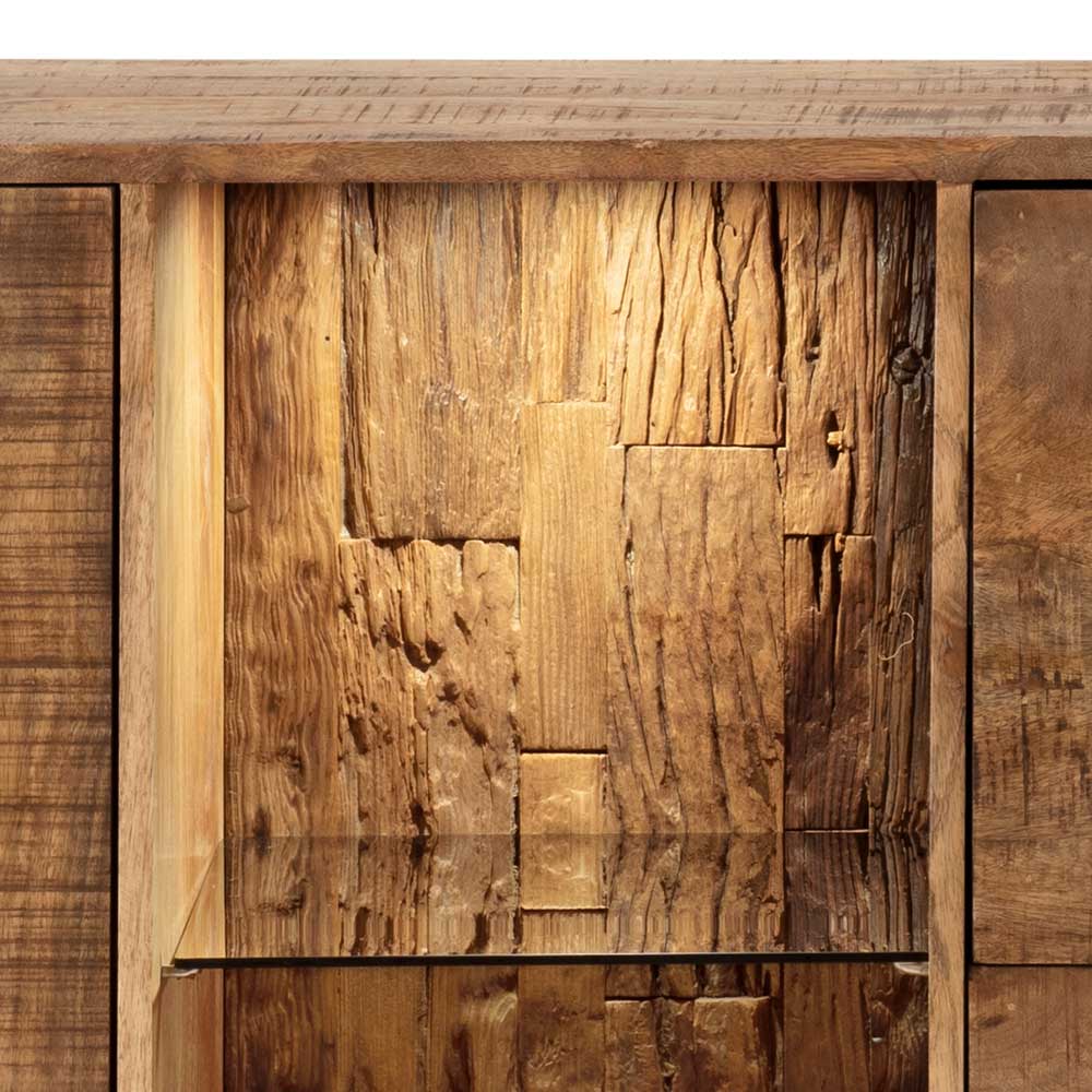 Sideboard aus Recyclingholz Mango & Metall - Acira