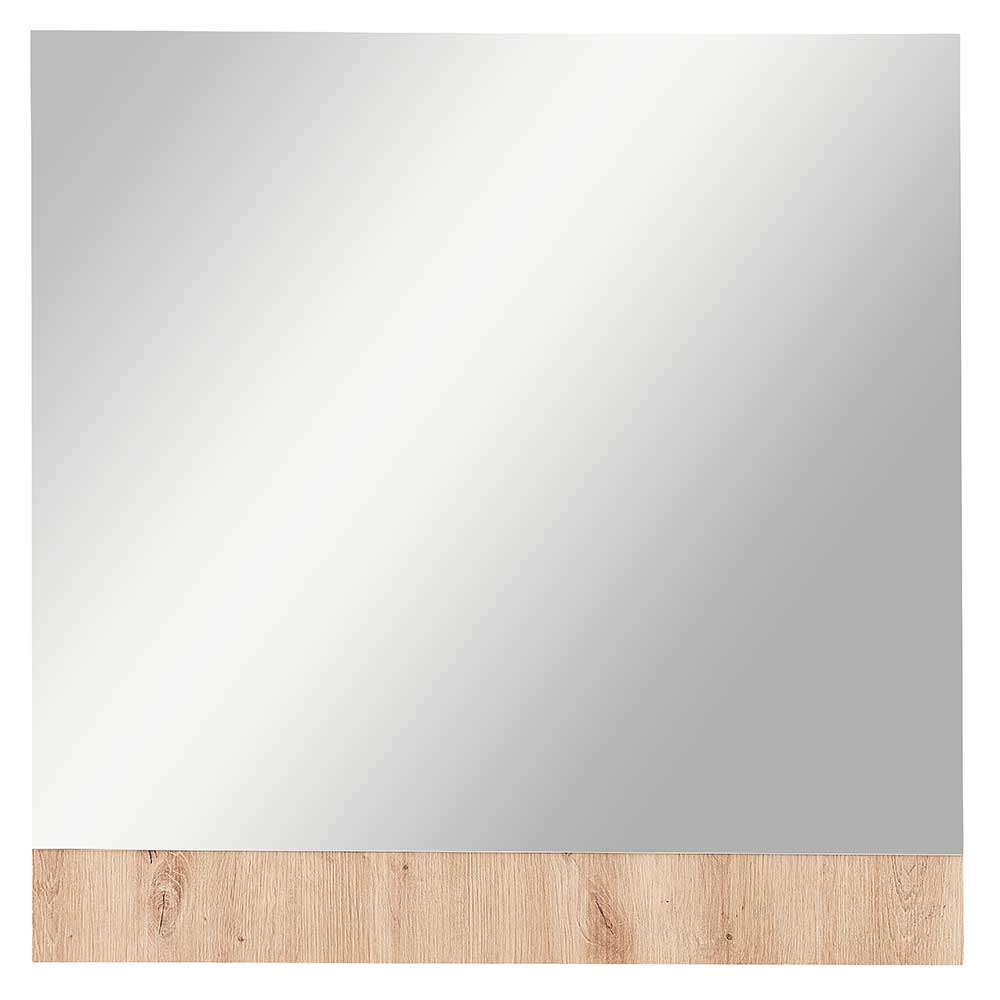 84x84 Spiegel mit Wildeiche NB Leiste - Cluster
