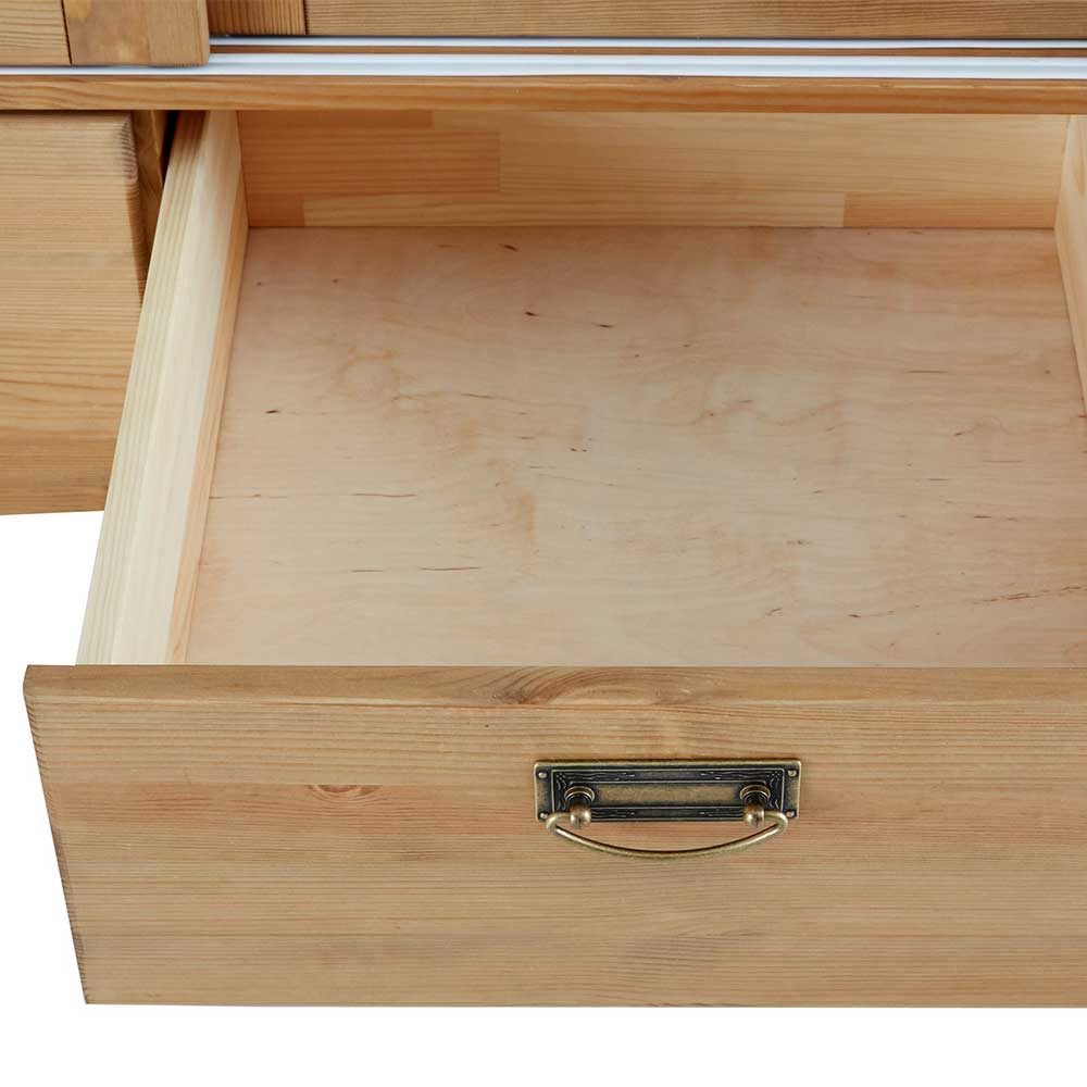 Holz Landhaus Schrank mit Schiebetüren - Vocoja