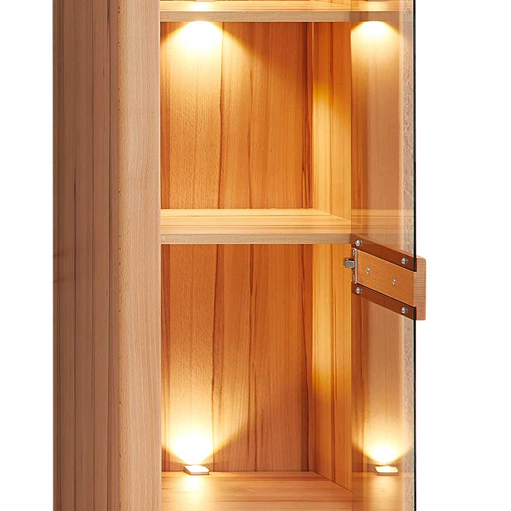 Kernbuche Vitrine mit einer Tür - Amyonta