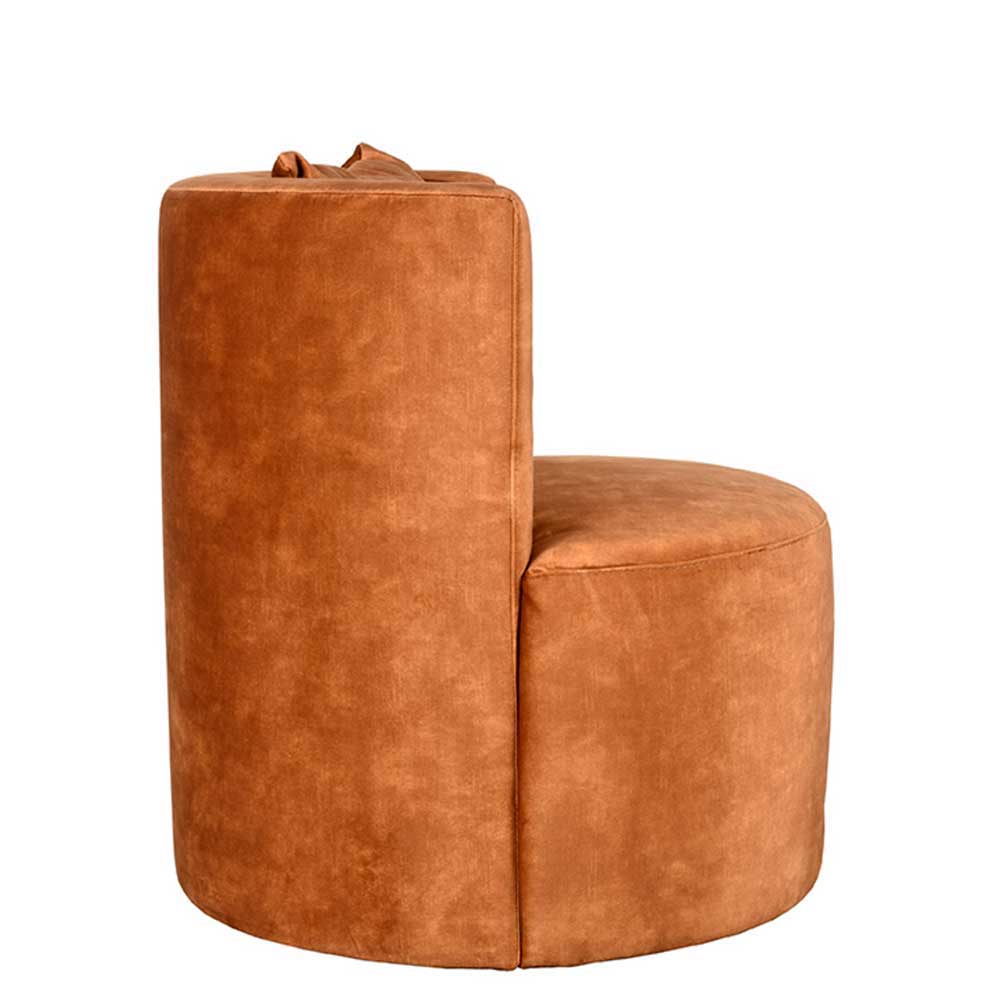 Velours Sessel in Ockergelb - Oronto