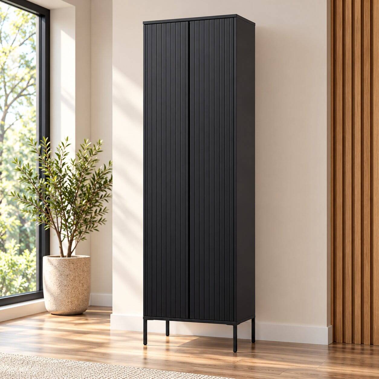2-türiger Schrank in Schwarz - Gelvins