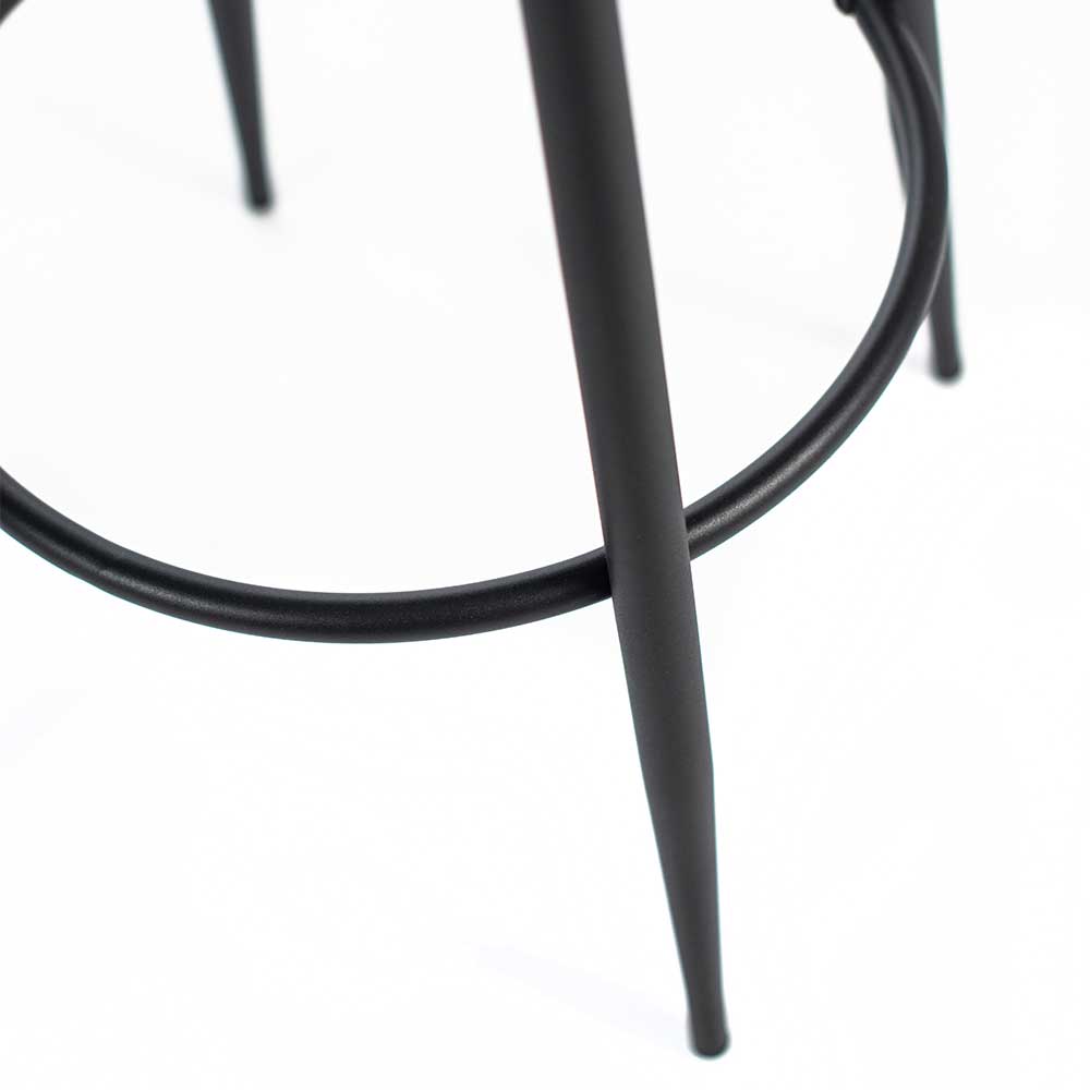 Moderner Barhocker mit rundem Sitz - Lilis (2er Set)