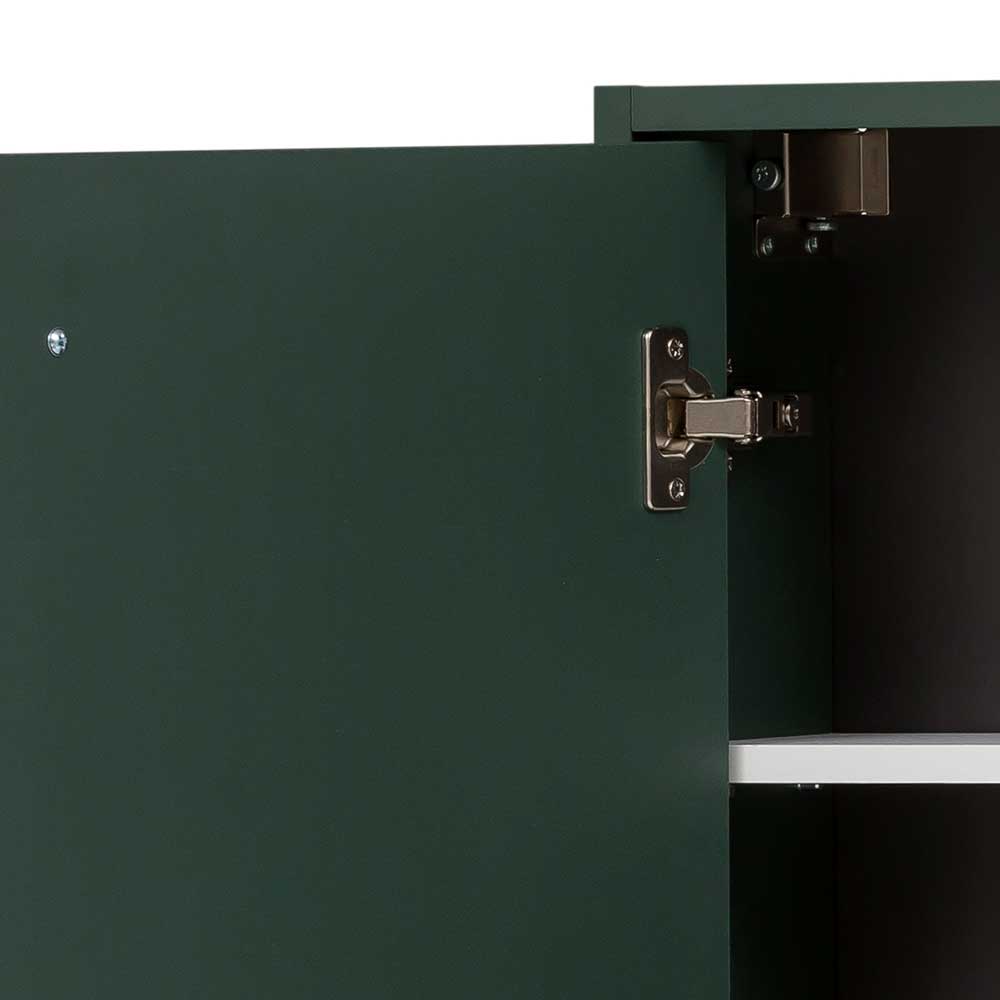 Badezimmer Hängeschrank in Dunkelgrün & Gold - Aqua