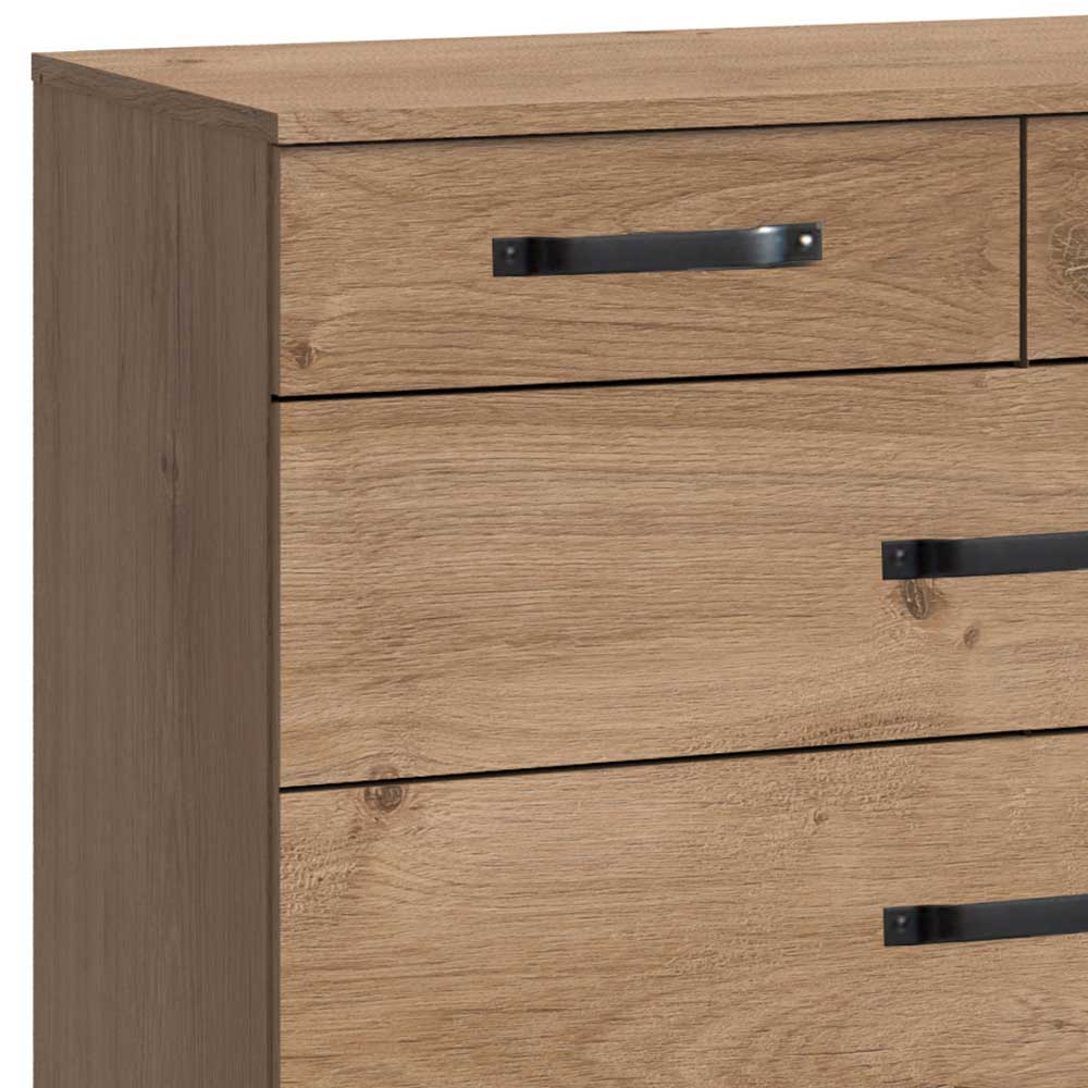 Hohe Kommode mit sechs Schubladen - Anota