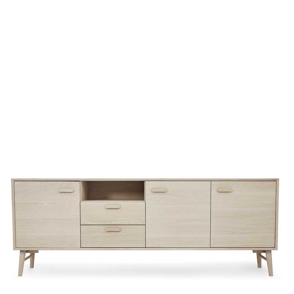 Skandi Sideboard in Eiche Weiß - Lametla