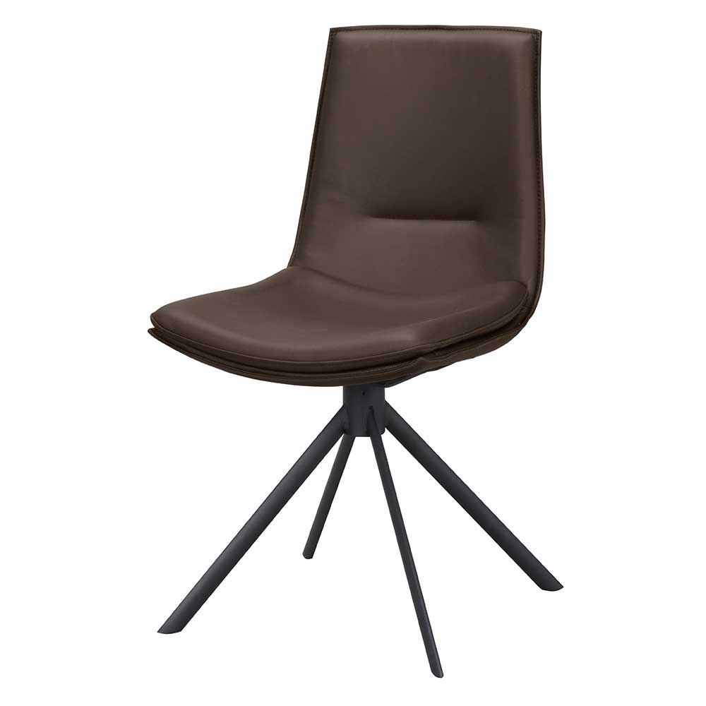 Lederstühle in Braun - Unkorian (2er Set)