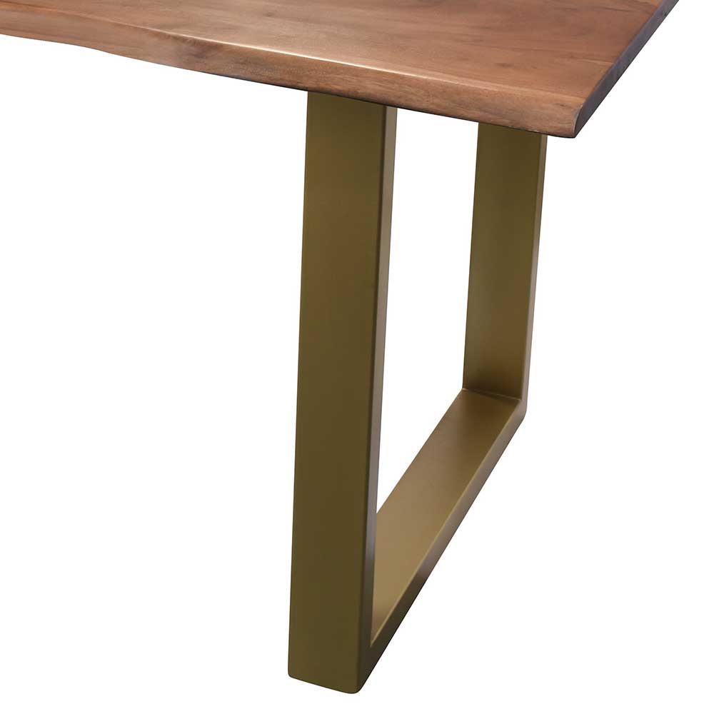 160x85 Tisch aus Akazie in Nussbaumfarben - Choicon