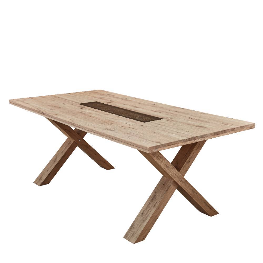 Esstisch mit Parasolglas und Kork Einlage - Dritos