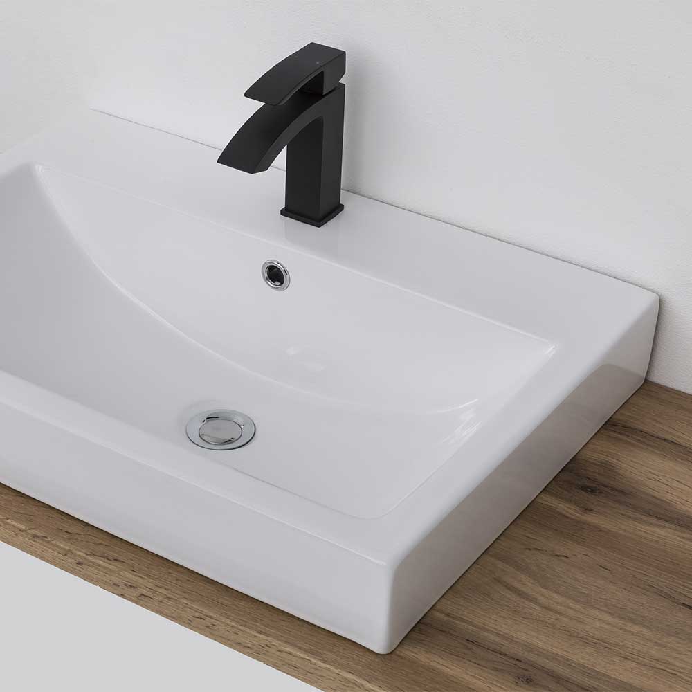Waschtisch & Oberschrank mit Spiegeln - Jambi (zweiteilig)