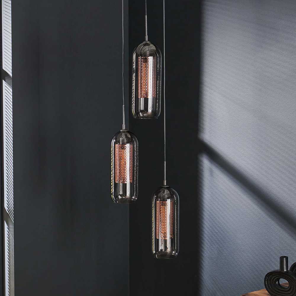 3-flammige Pendelleuchte modern - Bajan