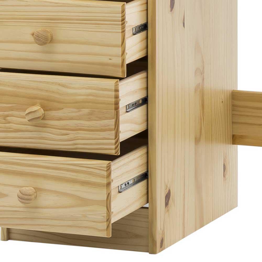 Klassischer Holz Schreibtisch aus Kiefer Massivholz - Gomeria