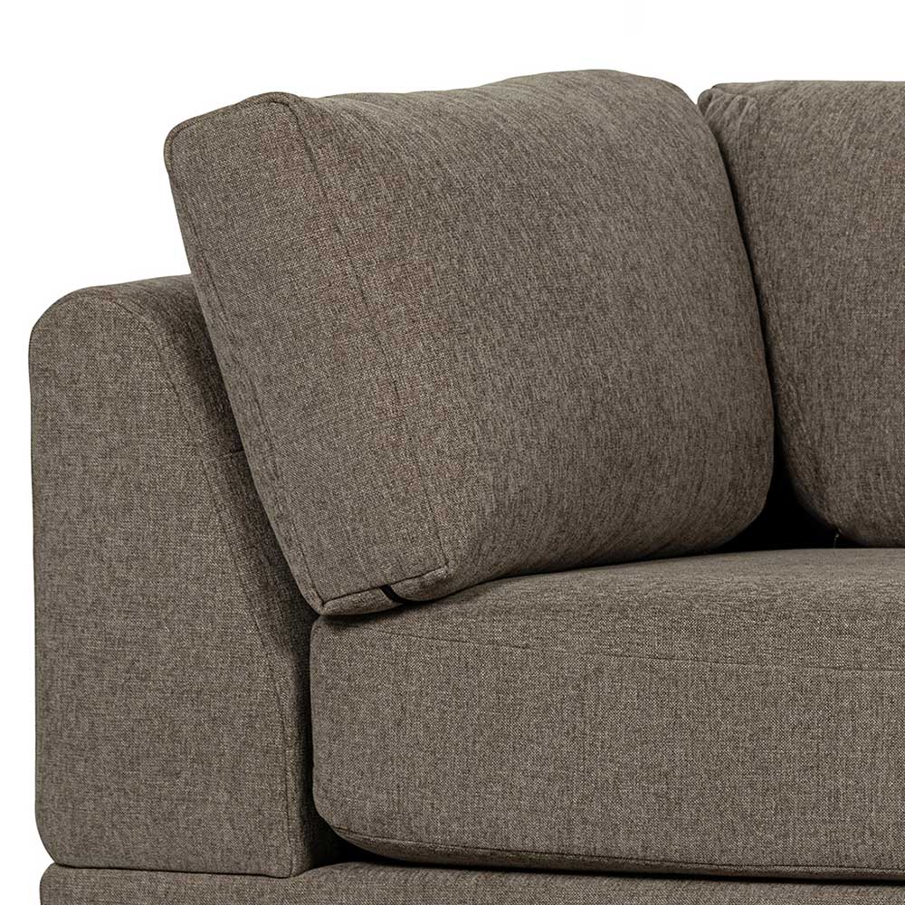 Modulsofa Lounge links in Taupe - Birte