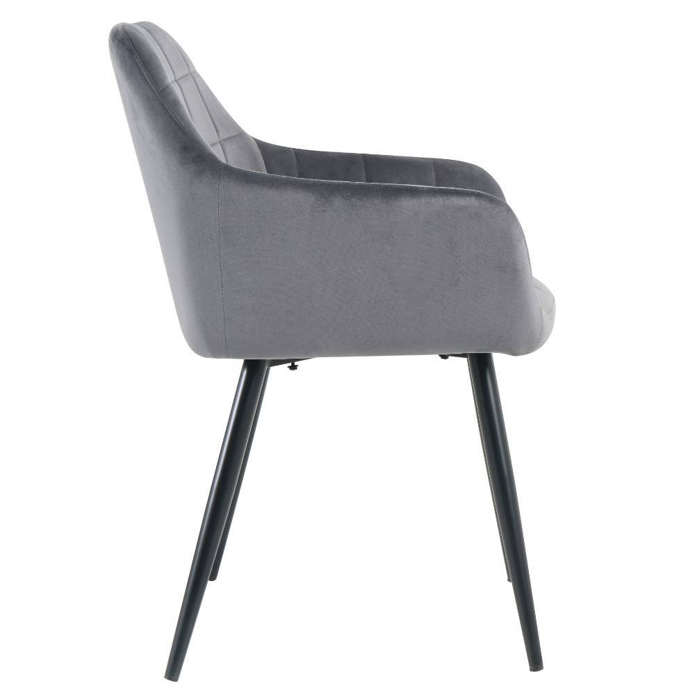 Esszimmer Tischsessel in Grau - Laxela (2er Set)