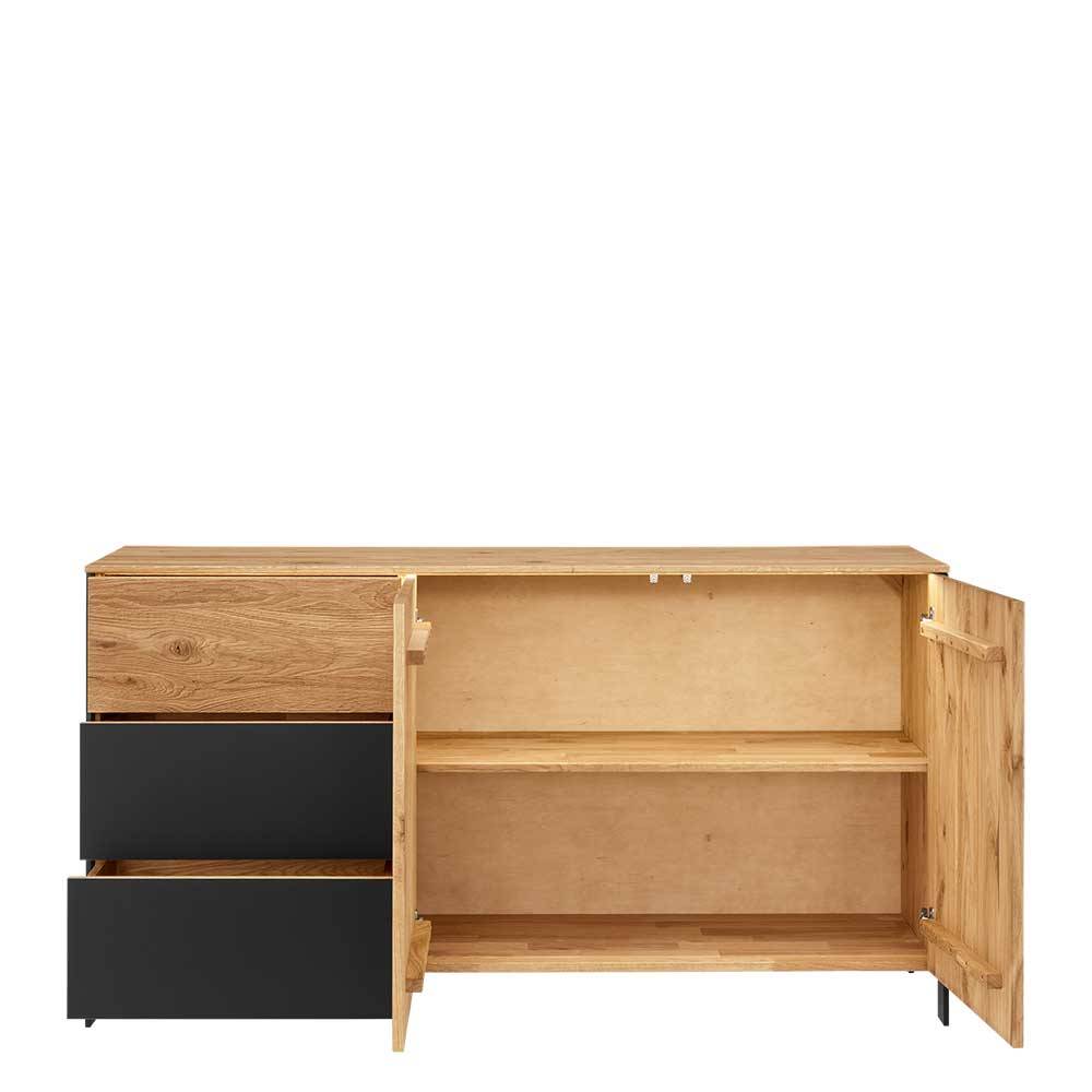 Modernes Wildeiche Sideboard mit LED Licht - Viligrana