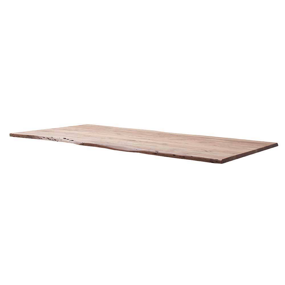 Loft-Design-Küchentisch mit Naturkanten - Zinova